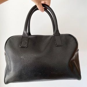 VINTAGE PEBBLED BLACK LEATHER FENDI BAG